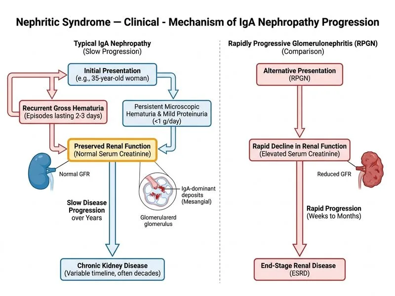 Nephritic Syndrome — Clinical diagram