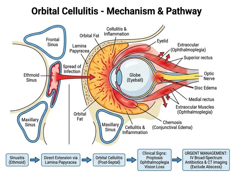 Orbital Cellulitis diagram