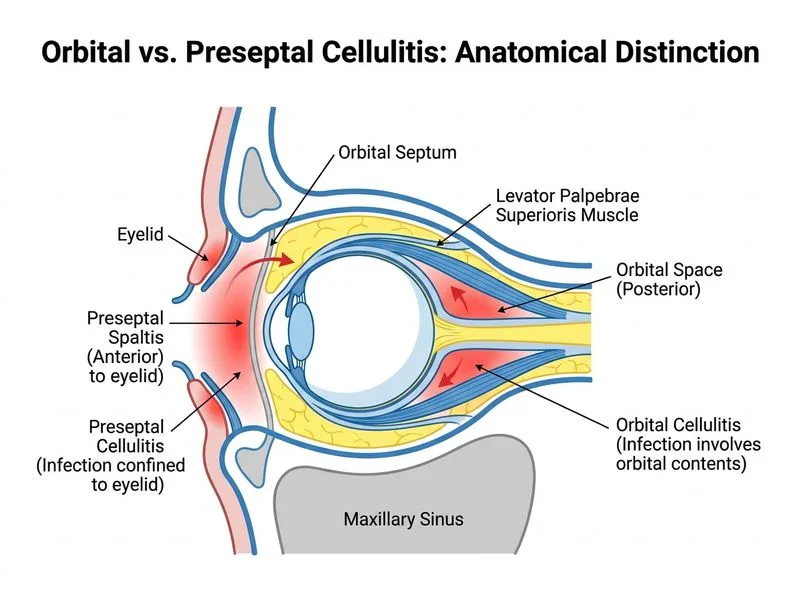 Orbital Cellulitis diagram