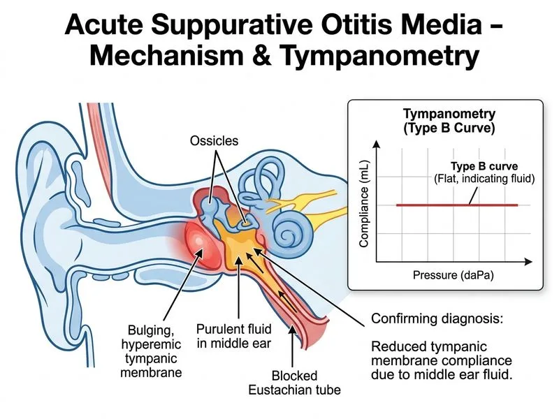 Acute Suppurative Otitis Media diagram