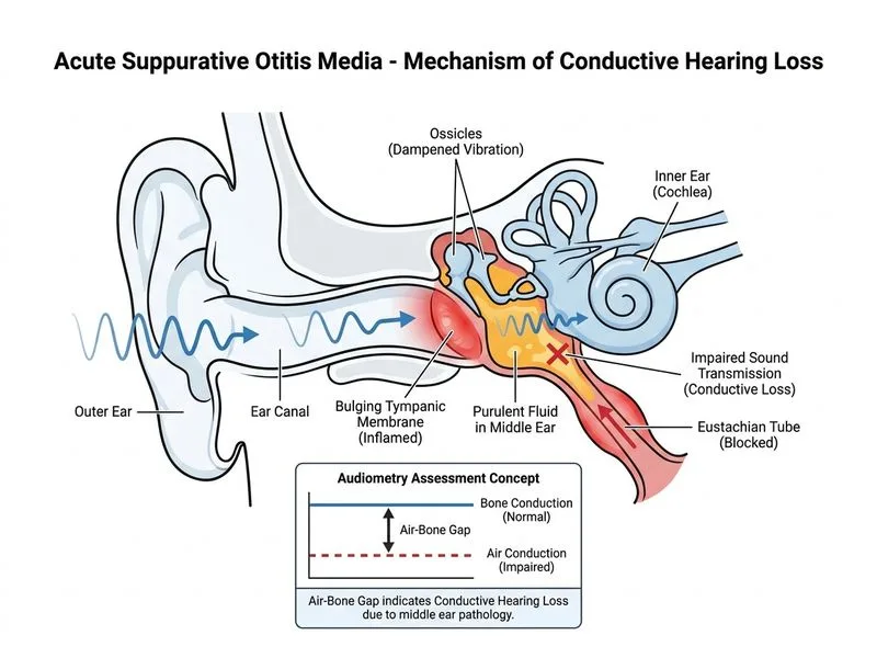 Acute Suppurative Otitis Media diagram
