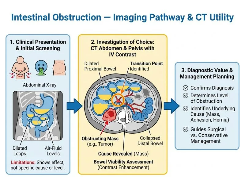 Intestinal Obstruction — Imaging diagram