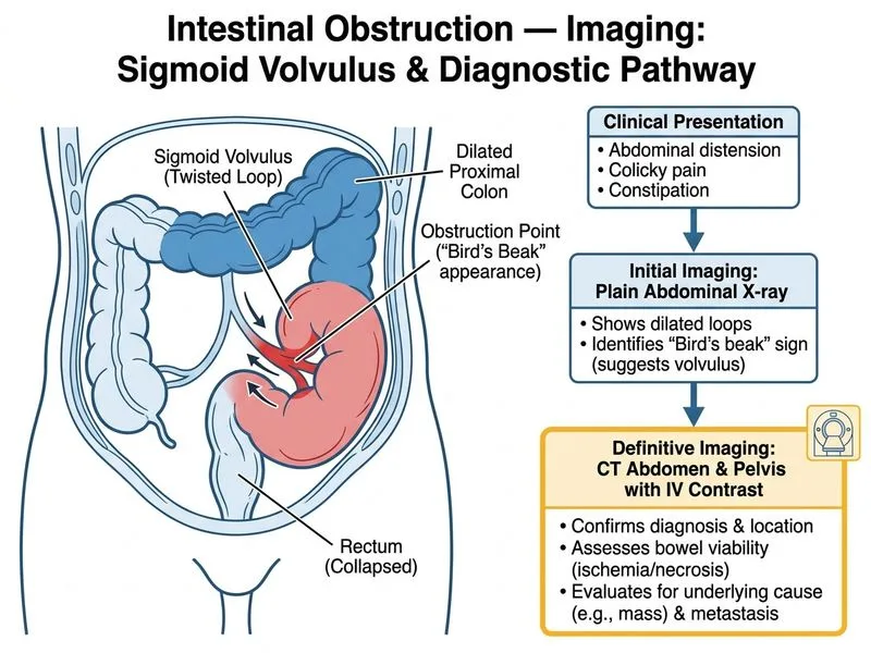 Intestinal Obstruction — Imaging diagram