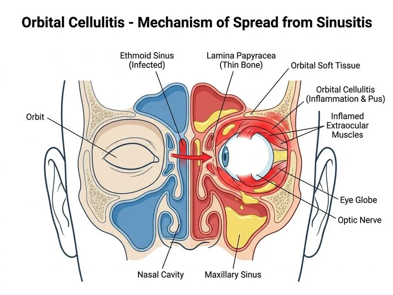 Orbital Cellulitis diagram