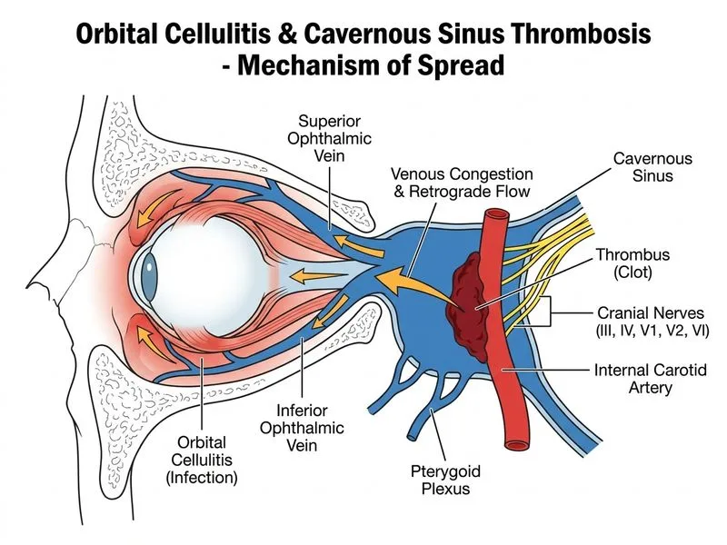 Orbital Cellulitis diagram