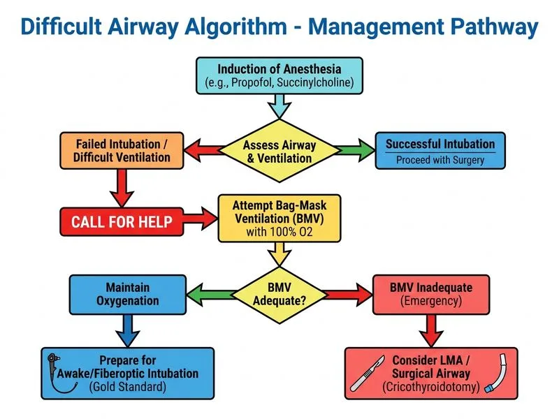 Difficult Airway Algorithm diagram