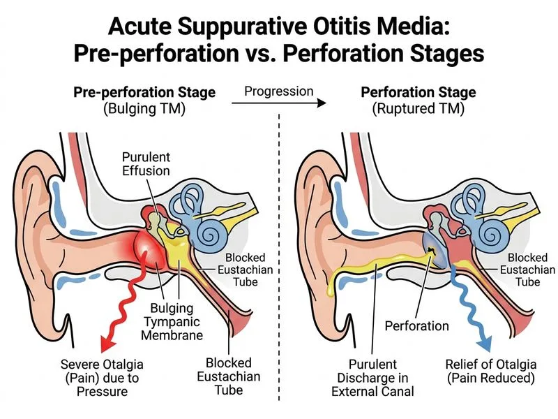 Acute Suppurative Otitis Media diagram
