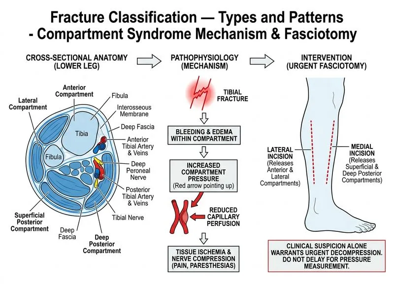 Fracture Classification — Types and Patterns diagram