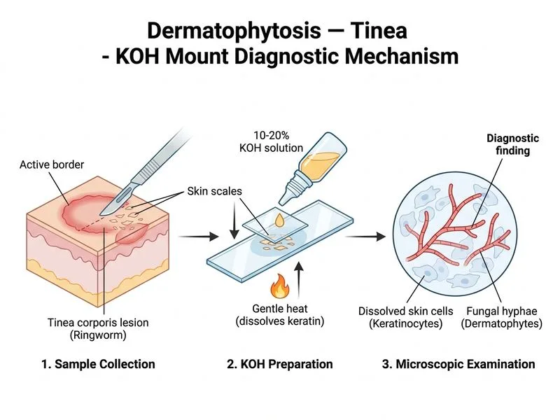 Dermatophytosis — Tinea diagram