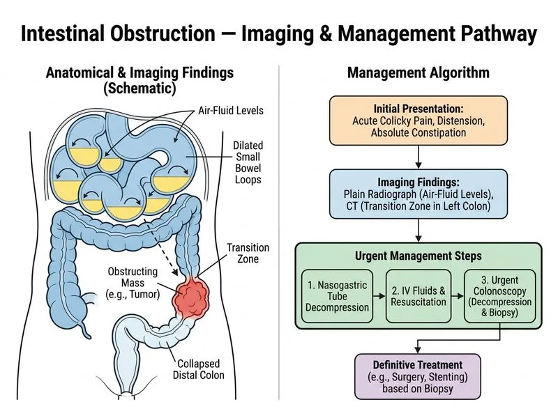 Intestinal Obstruction — Imaging diagram