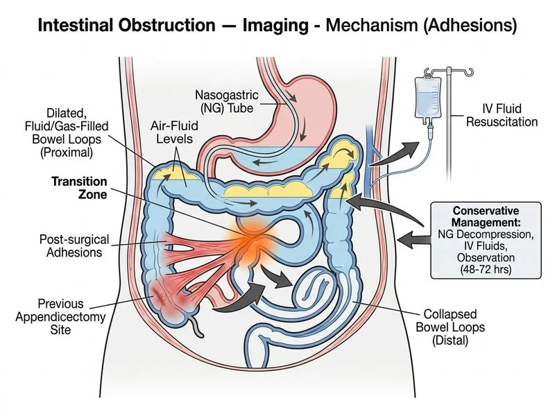 Intestinal Obstruction — Imaging diagram