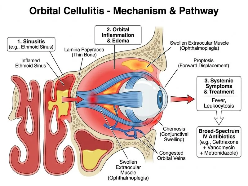 Orbital Cellulitis diagram