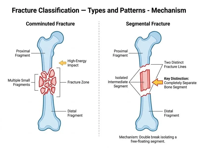 Fracture Classification — Types and Patterns diagram