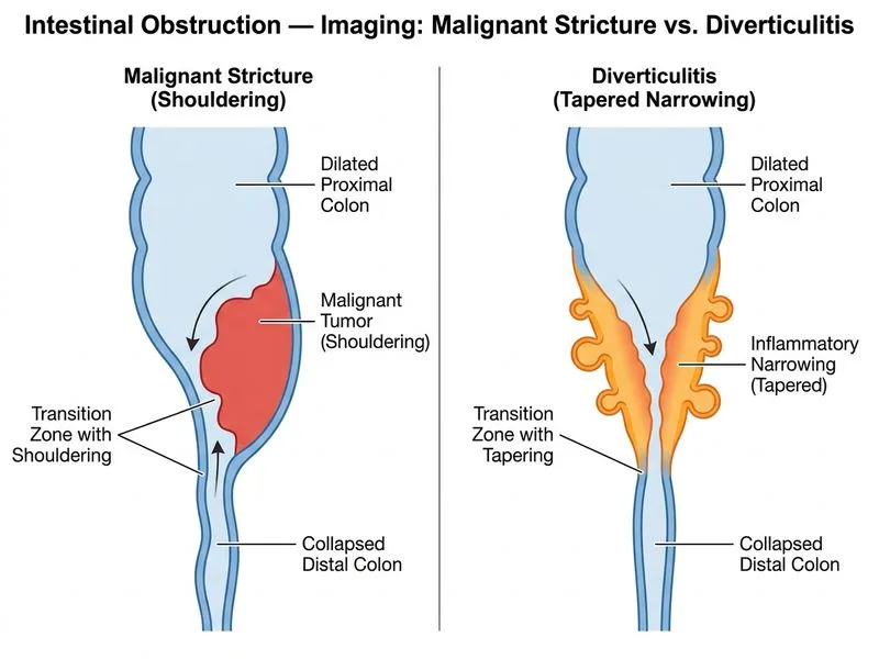 Intestinal Obstruction — Imaging diagram