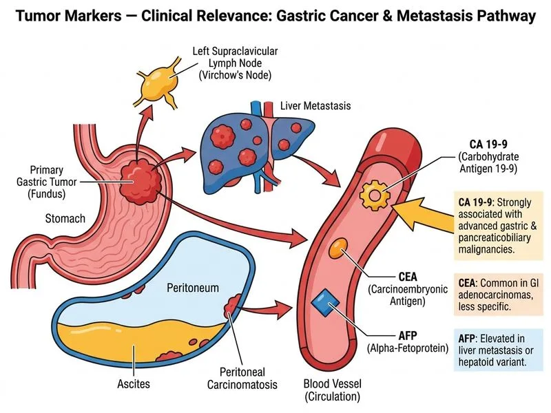 Tumor Markers — Clinical Relevance diagram